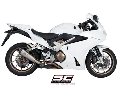 HONDA VFR800F (2014 - 2016) Conic Muffler, with Carbon fibre end cap
