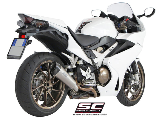 HONDA VFR800F (2014 - 2016) Conic Muffler, with Carbon fibre end cap