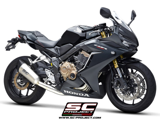 HONDA CBR650R (2019-2023) Full Exhaust System 4-1, with SC1-R Muffler, with Carbon fibre end cap