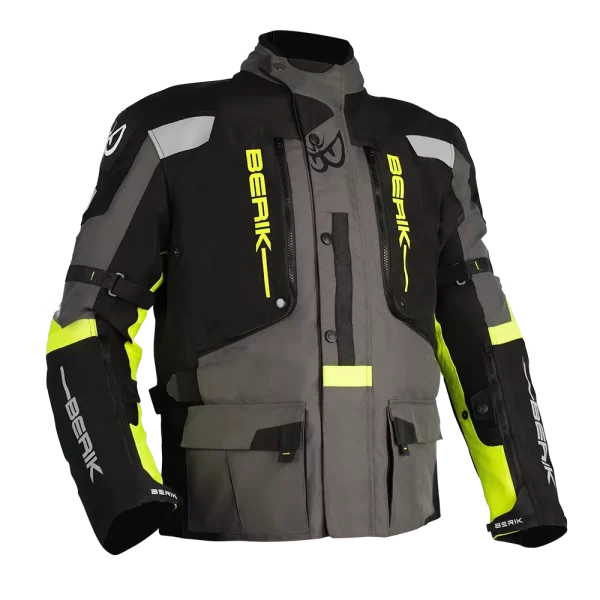 BERIK EXPLORER-ADV (BLACK / GREY / HI-VIZ) ADVENTURE JACKET