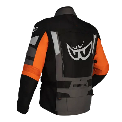 BERIK EXPLORER-ADV (BLACK / GREY / ORANGE) ADVENTURE JACKET