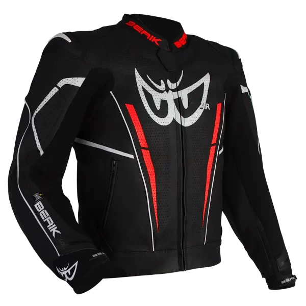 BERIK MONZA JACKET (BLACK / FLURO-RED)