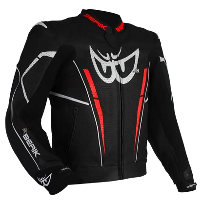BERIK MONZA JACKET (BLACK / FLURO-RED)