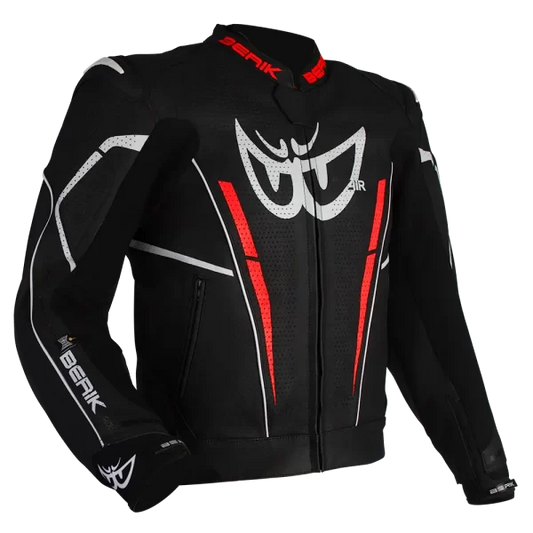 BERIK MONZA JACKET (BLACK / FLURO-RED)
