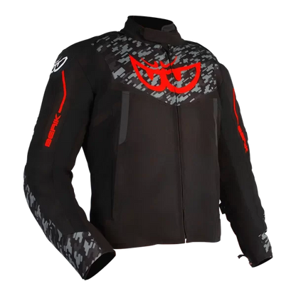 BERIK VELOCE JACKET (BLACK / CAMO / FLURO-RED)