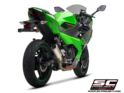 KAWASAKI NINJA 400 (2018 - 2023) CR-T Muffler, Titanium, with Titanium end cap