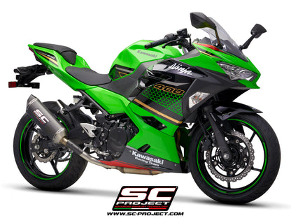 KAWASAKI NINJA 400 (2018 - 2023) SC1-M Muffler, with Carbon fibre end cap