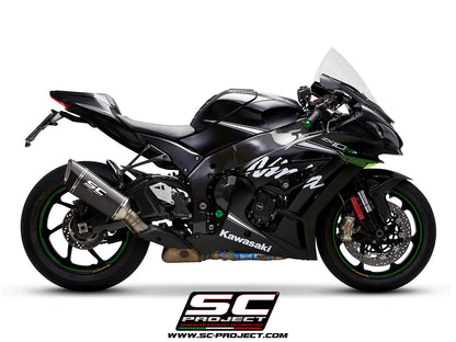 KAWASAKI NINJA ZX-10R - RR (2016 - 2020) SC1-R Muffler, Carbon fibre, with Carbon fibre end cap, for original catalyst