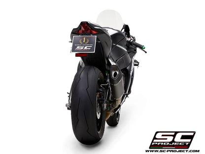 KAWASAKI NINJA ZX-10R - RR (2016 - 2020) SC1-R Muffler, Carbon fibre, with Carbon fibre end cap, for original catalyst