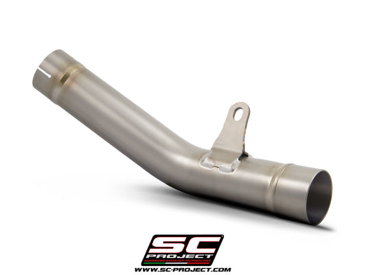 KAWASAKI NINJA ZX-6R 636 (2019-2023) Central link pipe, titanium, compatible with S1, SC1-R, SC1-M, CR-T and GP70-R mufflers (Muffler not included)