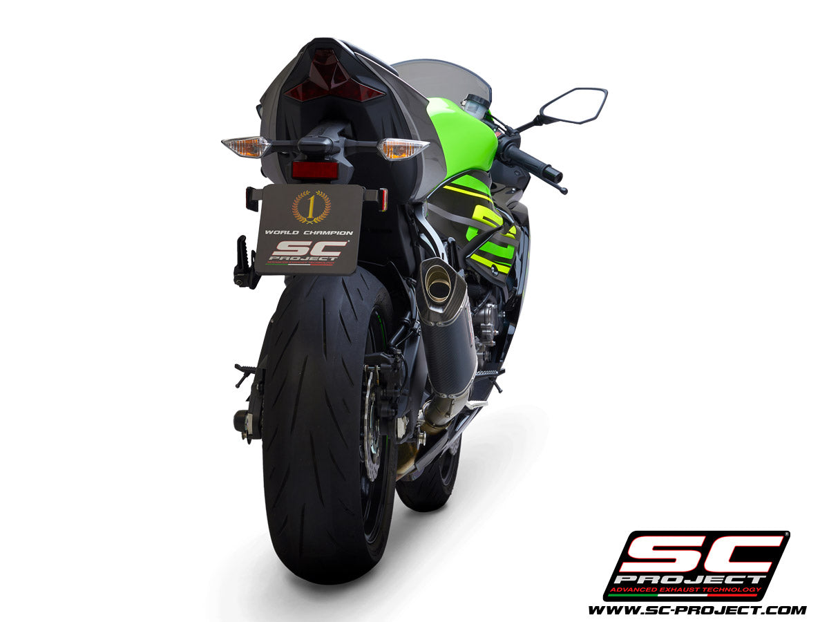 KAWASAKI NINJA ZX-6R 636 (2019-2023) SC1-S Muffler, with Carbon fibre end cap