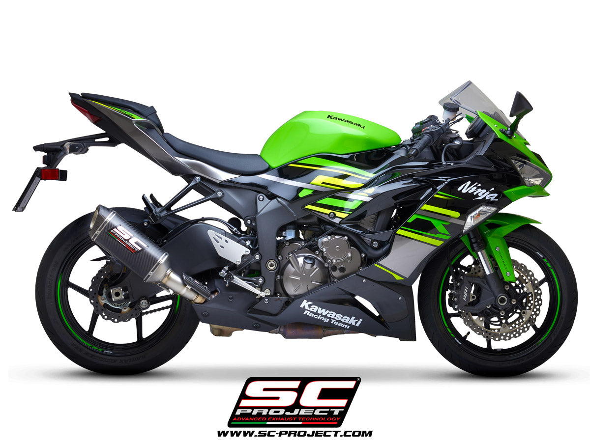KAWASAKI NINJA ZX-6R 636 (2019-2023) SC1-S Muffler, with Carbon fibre end cap