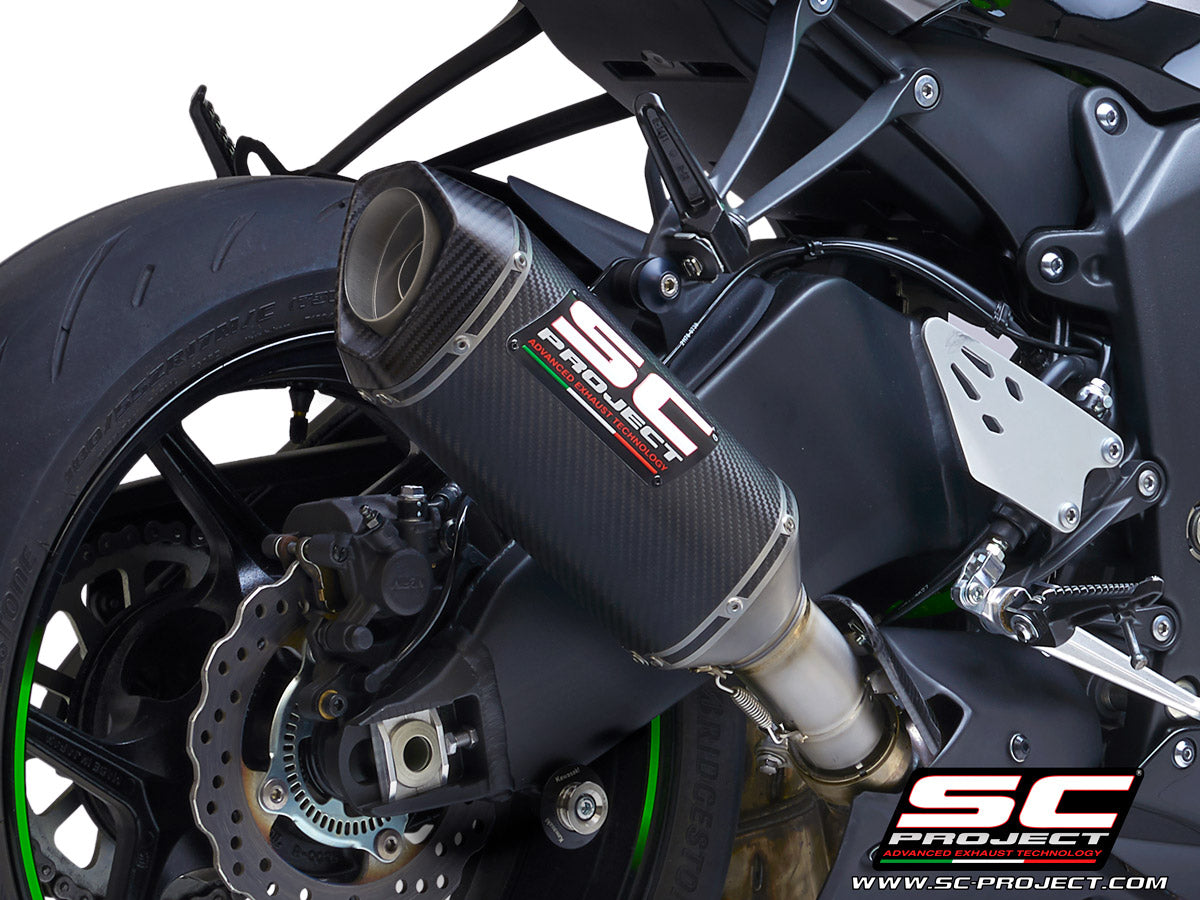 KAWASAKI NINJA ZX-6R 636 (2019-2023) SC1-S Muffler, with Carbon fibre end cap