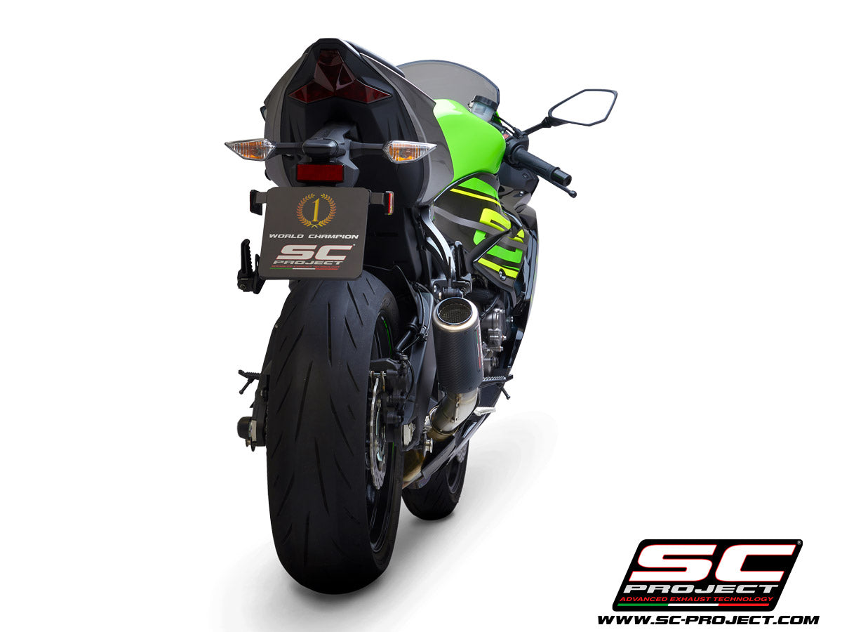 KAWASAKI NINJA ZX-6R 636 (2019-2023) CR-T Muffler, with Titanium end cap