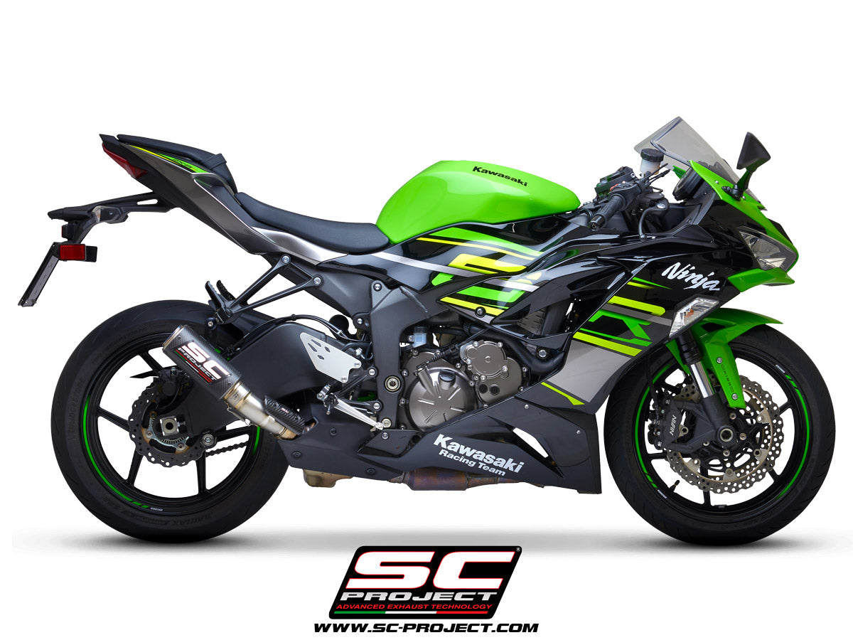 KAWASAKI NINJA ZX-6R 636 (2019-2023) CR-T Muffler, with Titanium end cap