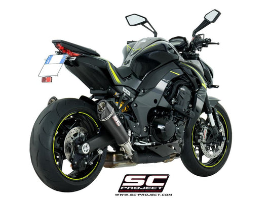 KAWASAKI Z 1000 (2017 - 2020) Pair of conical Mufflers, Carbon fibre