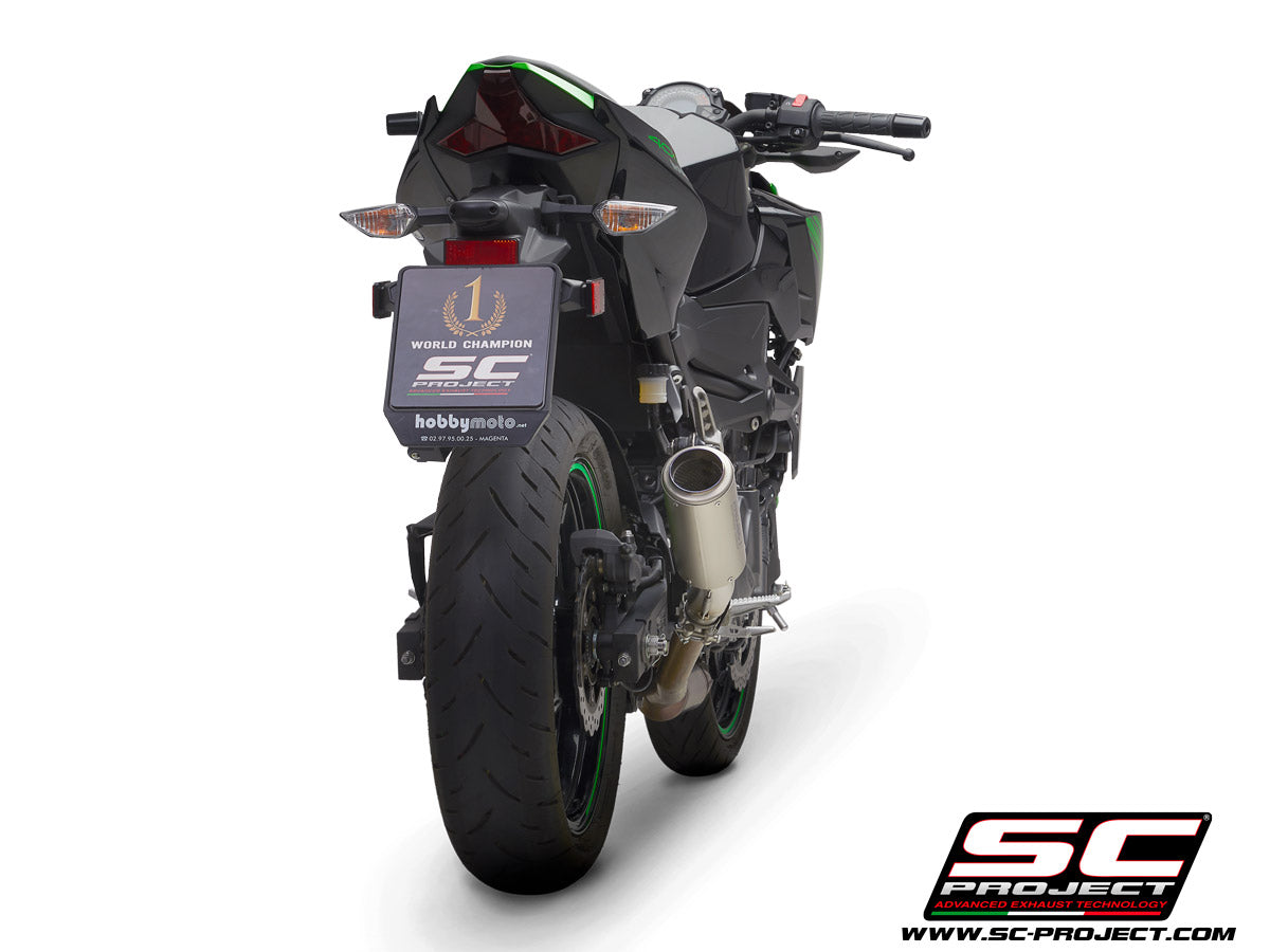 KAWASAKI Z 400 (2019 - 2020) CR-T Muffler, Titanium, with Titanium end cap