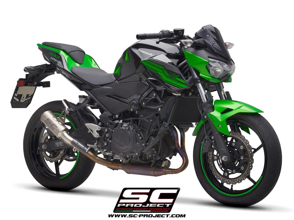 KAWASAKI Z 400 (2019 - 2020) CR-T Muffler, Titanium, with Titanium end cap