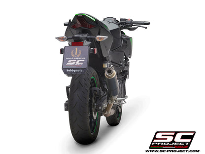 KAWASAKI Z 400 (2019 - 2020) GP-M2 Muffler, Carbon fibre, with CNC machined exit pipe