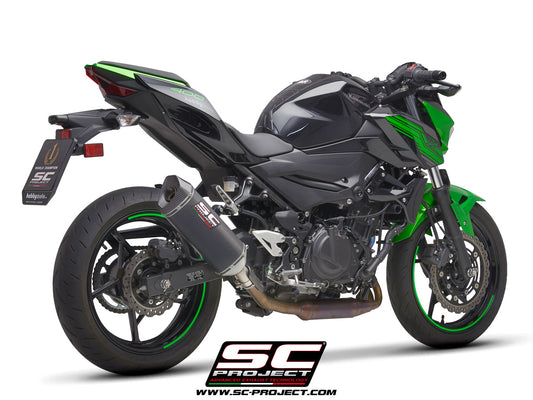 KAWASAKI Z 400 (2019 - 2020) SC1-M Muffler, with Carbon fibre end cap