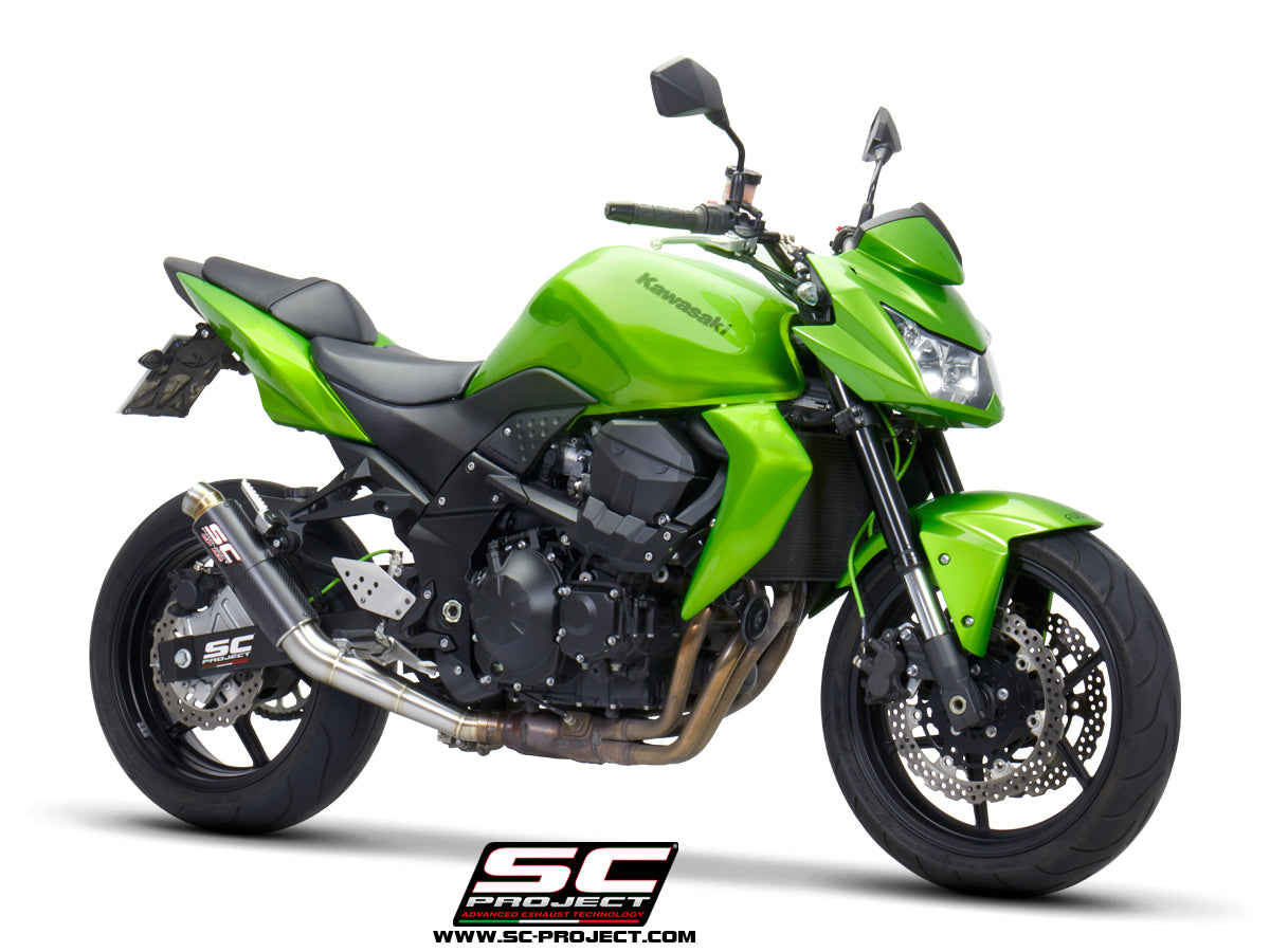 KAWASAKI Z 750 (2007 - 2014) - R GP-M2 Muffler, Carbon fibre, with CNC machined exit pipe