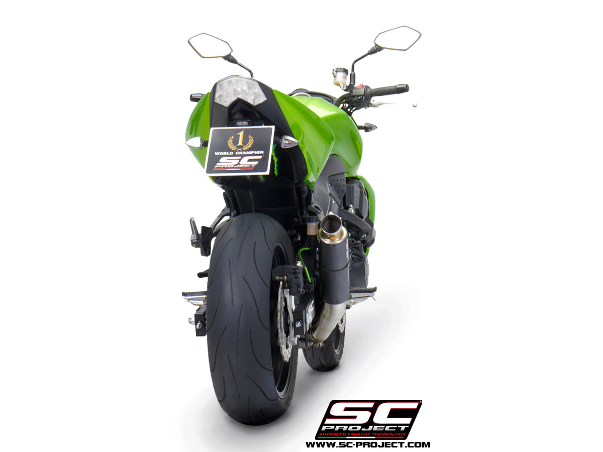 KAWASAKI Z 750 (2007 - 2014) - R GP-M2 Muffler, Carbon fibre, with CNC machined exit pipe