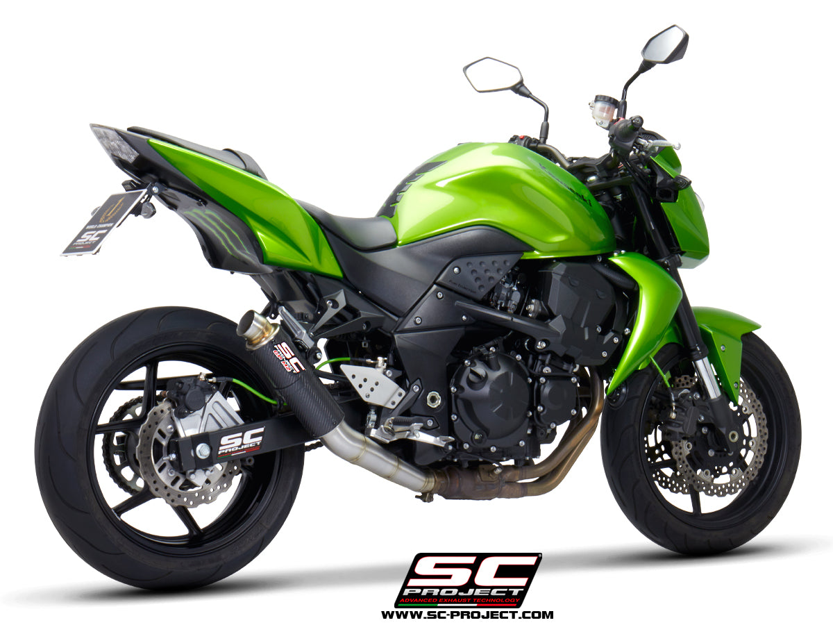 KAWASAKI Z 750 (2007 - 2014) - R GP-M2 Muffler, Carbon fibre, with CNC machined exit pipe