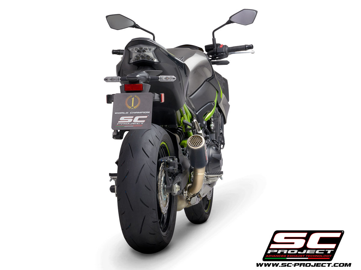 KAWASAKI Z 900 2020 CR-T Muffler, with Titanium mesh on exit pipe