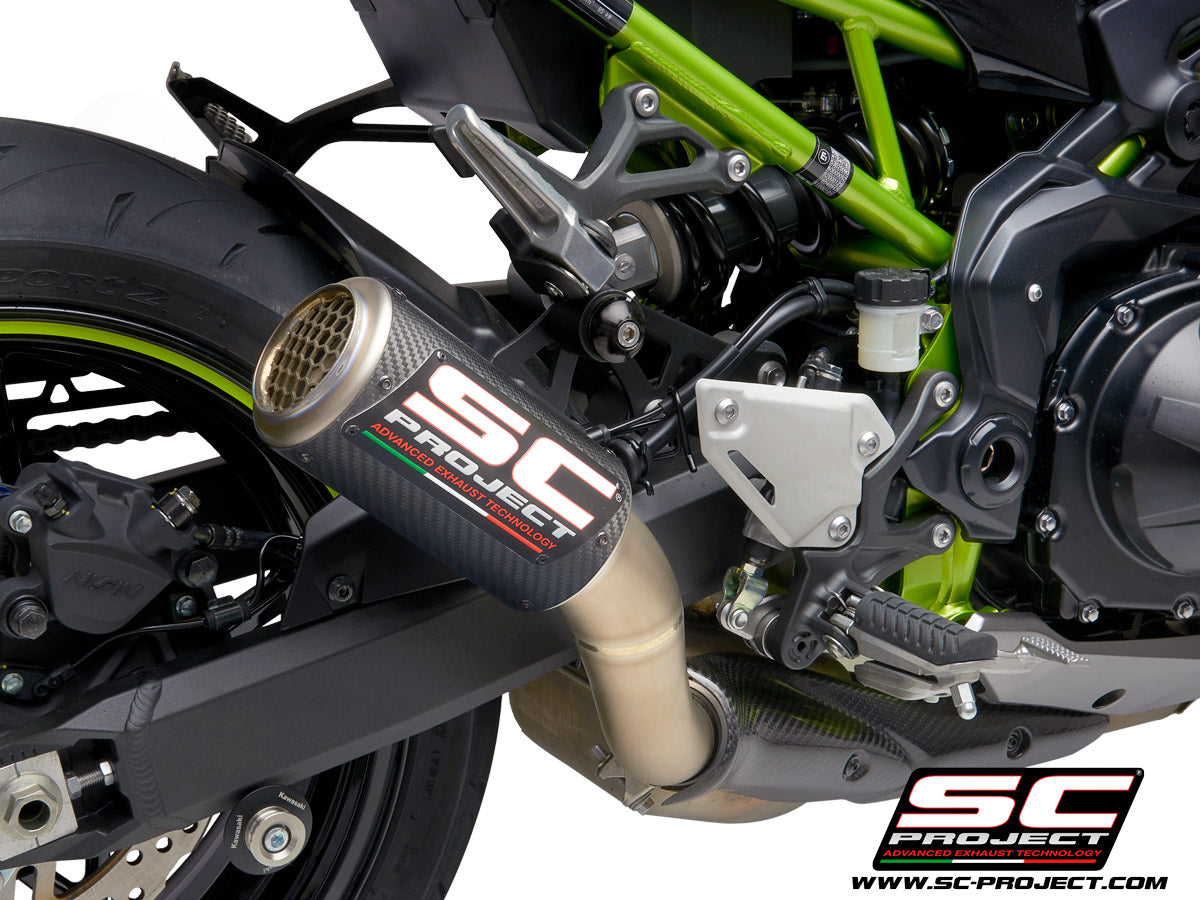 KAWASAKI Z 900 2020 CR-T Muffler, with Titanium mesh on exit pipe