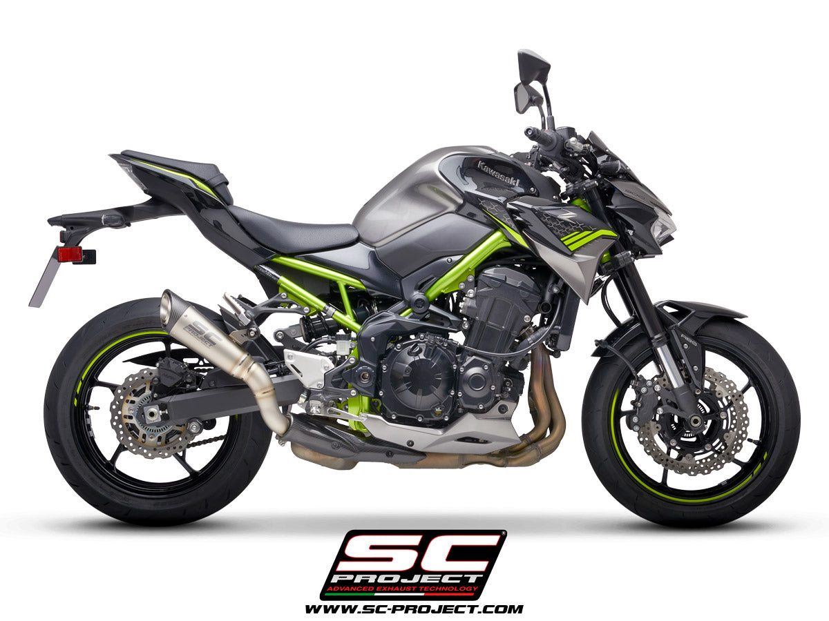 KAWASAKI Z 900 2020 S1 Muffler, Titanium, with Carbon fibre end cap