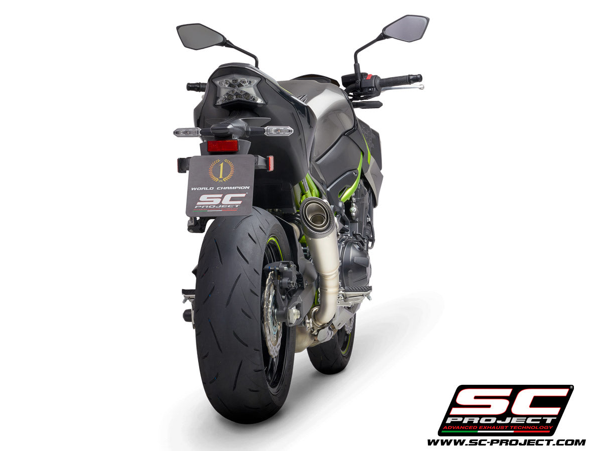 KAWASAKI Z 900 2020 S1 Muffler, Titanium, with Carbon fibre end cap