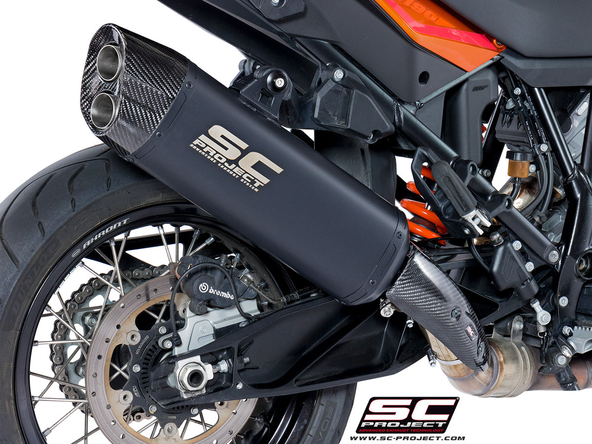 KTM 1190 ADVENTURE Adventure Muffler, matt black painted Titanium