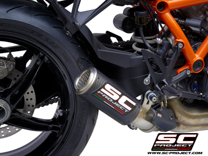 KTM 1290 SUPER DUKE R (2021-2023) CR-T Muffler, with Titanium mesh on exit muffler