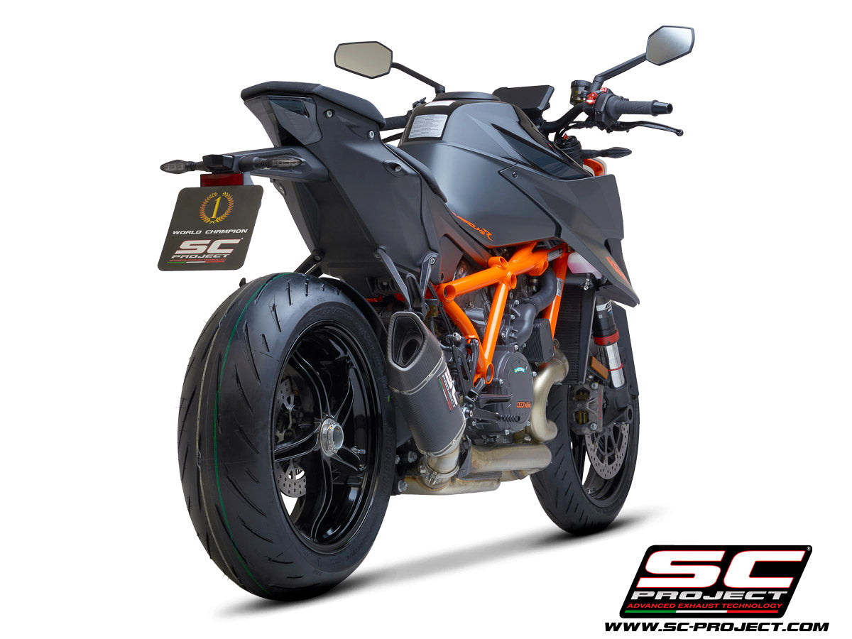 KTM 1290 SUPER DUKE R (2021-2023) SC1-R Muffler, with Carbon fibre end cap
