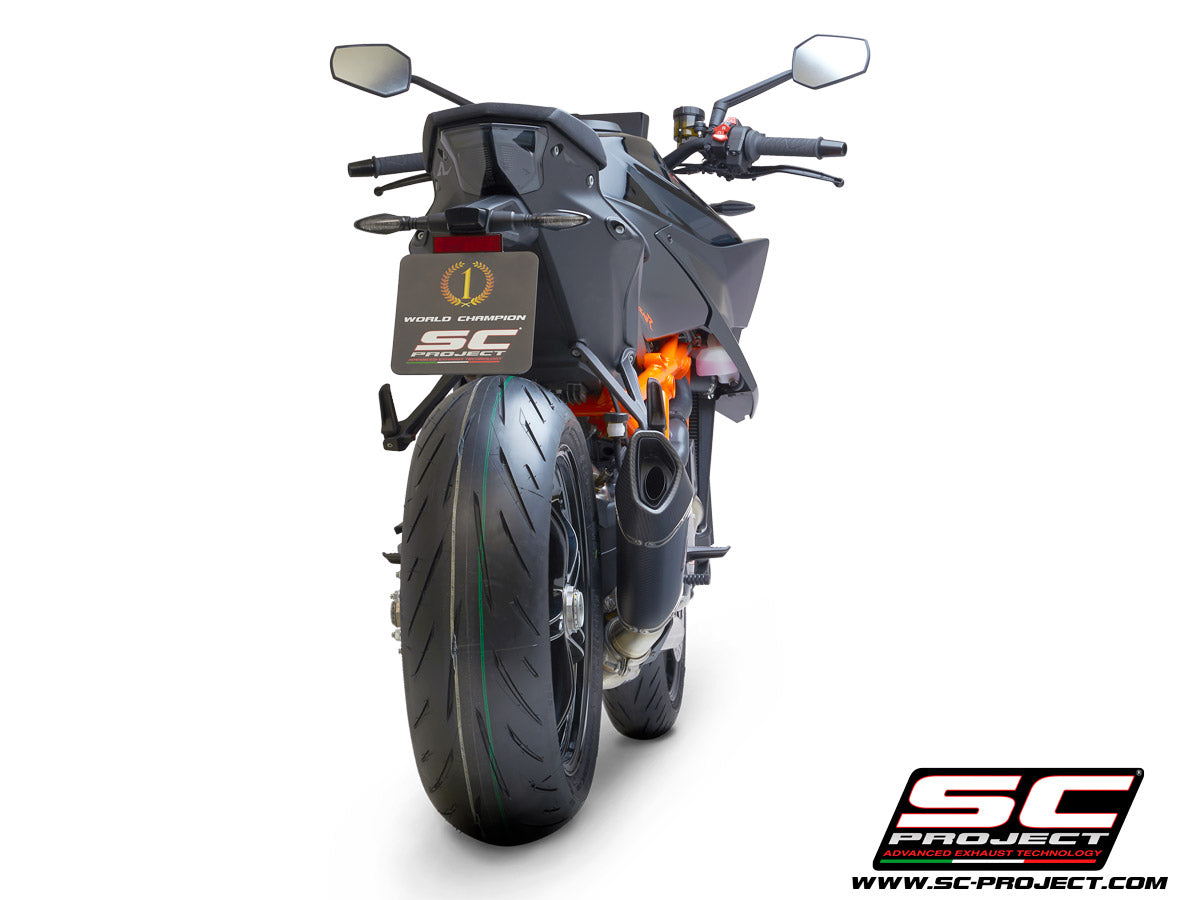 KTM 1290 SUPER DUKE R (2021-2023) SC1-R Muffler, with Carbon fibre end cap