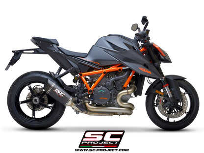 KTM 1290 SUPER DUKE R (2021-2023) SC1-R Muffler, with Carbon fibre end cap
