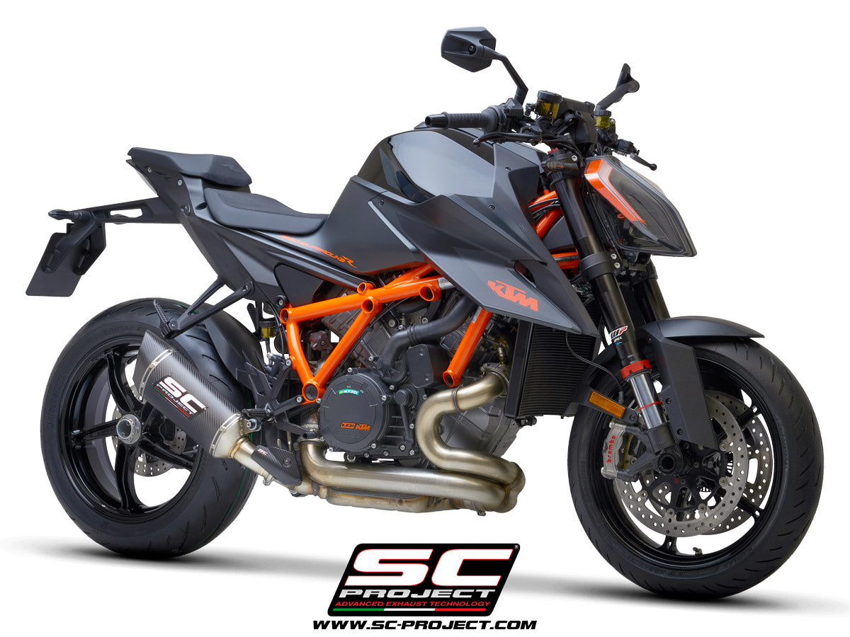 KTM 1290 SUPER DUKE R (2021-2023) SC1-R Muffler, with Carbon fibre end cap