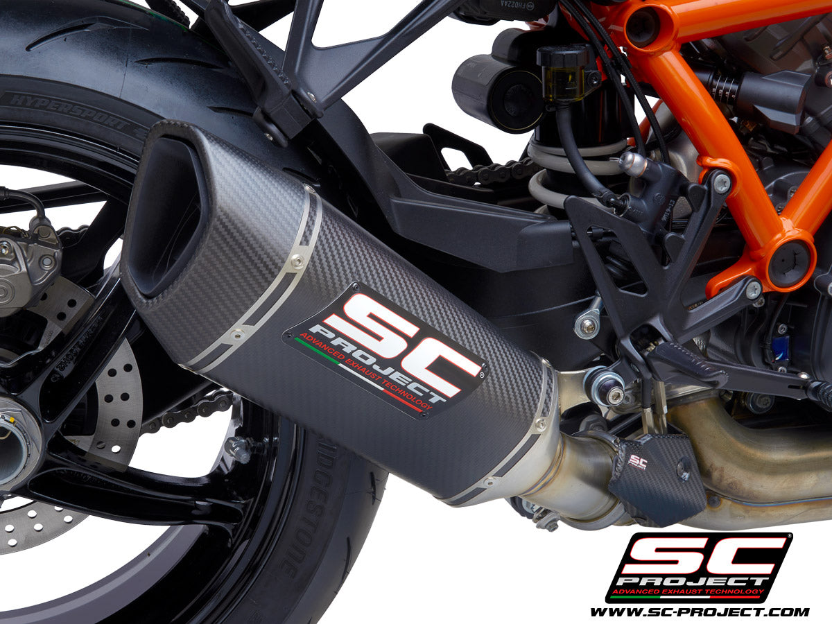 KTM 1290 SUPER DUKE R (2021-2023) SC1-R Muffler, with Carbon fibre end cap