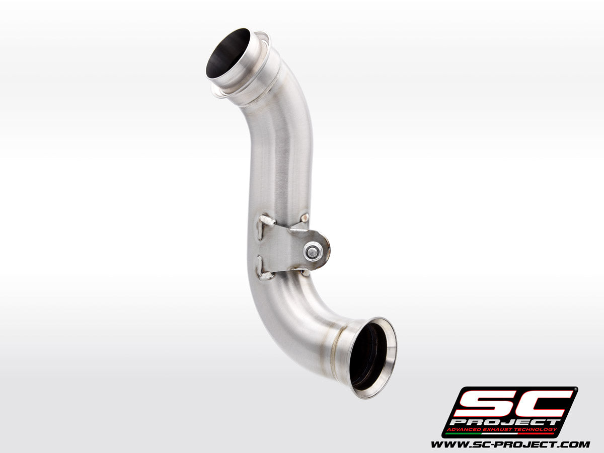 KTM 790 DUKE (2023-2024) De-cat link pipe stainless steel, compatible with specific SC-Project range and OEM exhaust