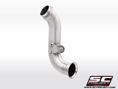 KTM 790 DUKE (2023-2024) De-cat link pipe stainless steel, compatible with specific SC-Project range and OEM exhaust
