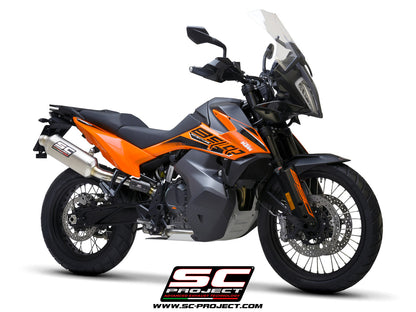 KTM 890 Adventure / 890 Adventure A2 (2021-2024) Rally Raid Muffler, Titanium, with Titanium end cap
