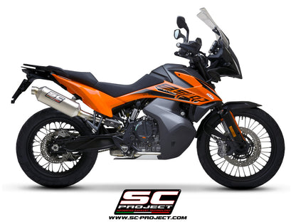 KTM 890 Adventure / 890 Adventure A2 (2021-2024) Rally Raid Muffler, Titanium, with Titanium end cap