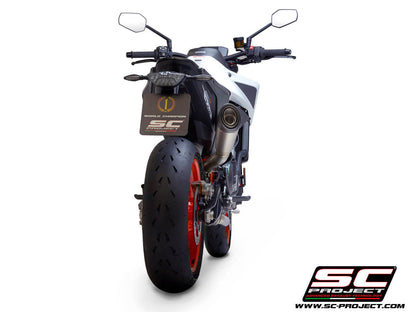 KTM 890 Duke (2020-2023) S1 Muffler, Titanium, with Carbon fibre end cap