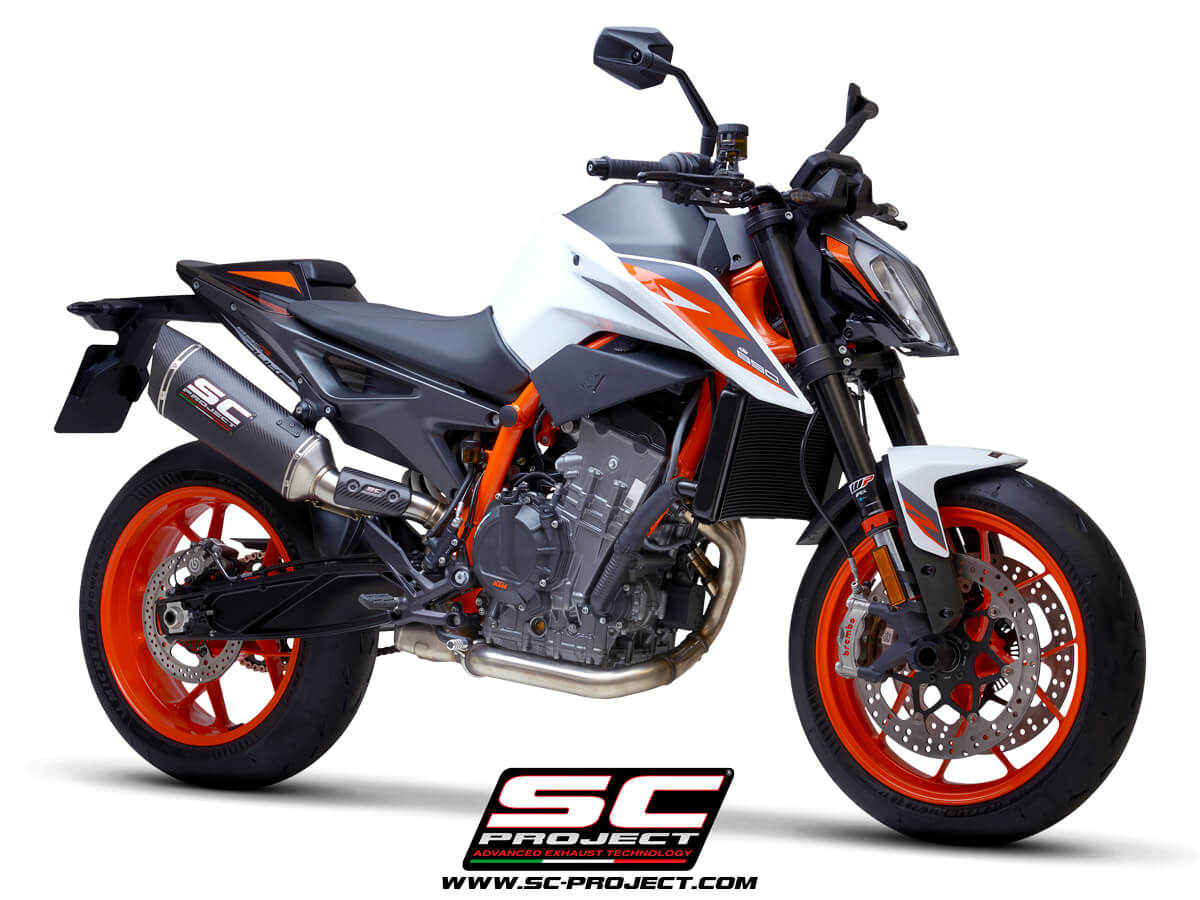 KTM 890 Duke (2020-2023) SC1-R Muffler, with carbon fibre end cap
