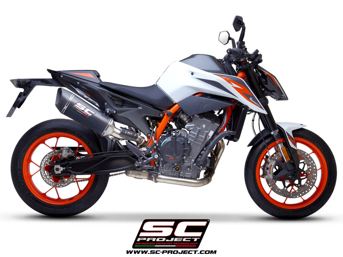 KTM 890 Duke (2020-2023) SC1-R Muffler, with carbon fibre end cap