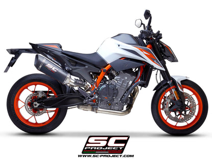 KTM 890 Duke (2020-2023) SC1-R Muffler, with carbon fibre end cap