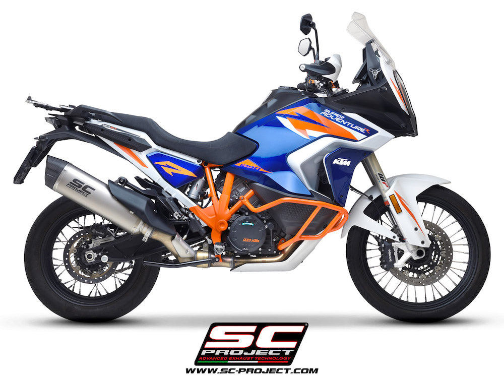 KTM 1290 SUPER ADVENTURE (2021-2024) Adventure Muffler, with carbon fiber end cap