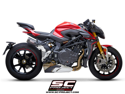 MV AGUSTA BRUTALE 1000 RR - Serie Oro (2019-2024) CR-T M2 mufflers, carbon fibre, with titanium end cap