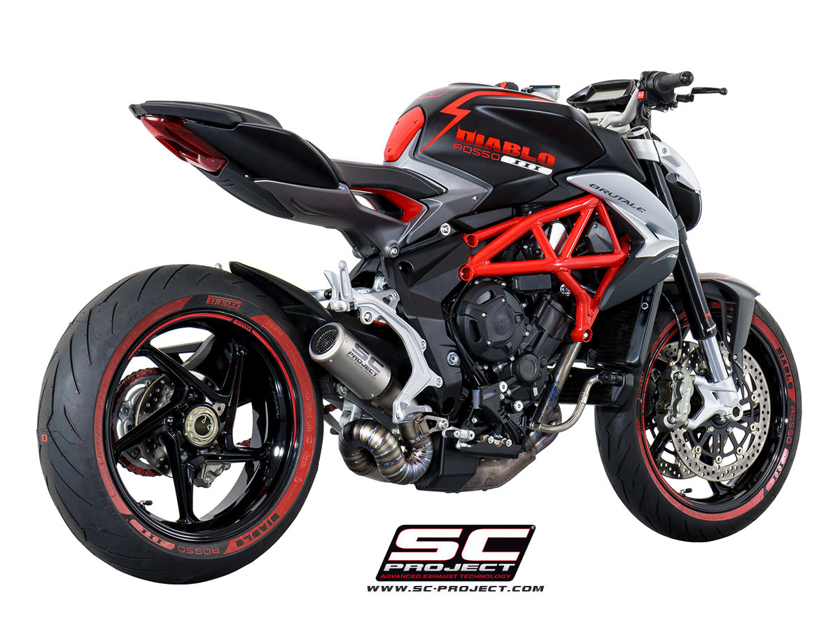 MV AGUSTA BRUTALE 675 (2011 - 2015) - 800 (2012 - 2015) CR-T Muffler, Titanium