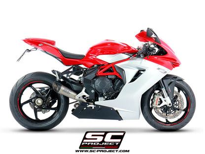 MV AGUSTA F3 675 (2017-2024) - F3 800 (2017-2024) - EAS ABS - RC S1 Muffler, Titanium, with Titanium link-pipe